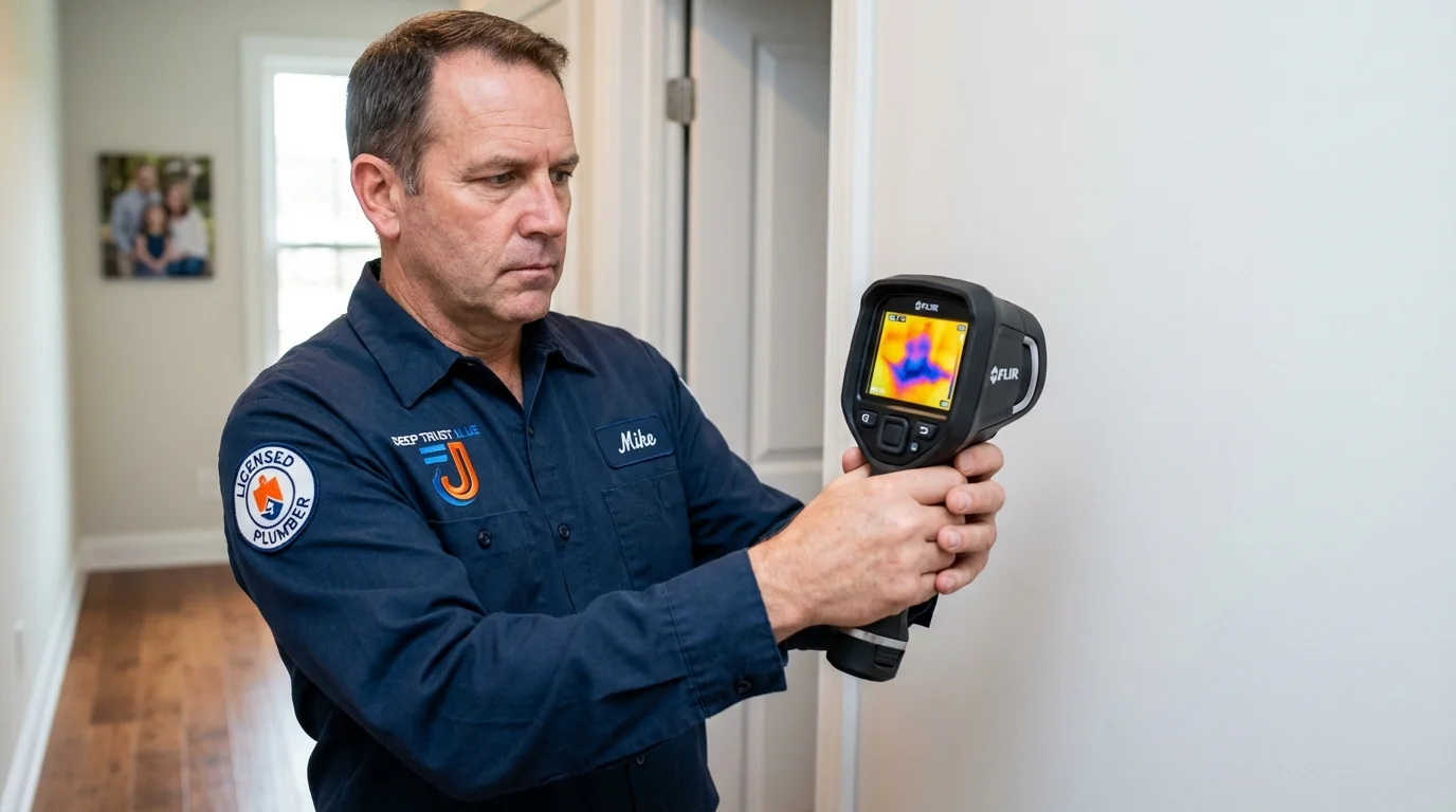 Thermal imaging leak detection by Johns Plumbing LLC in Minier